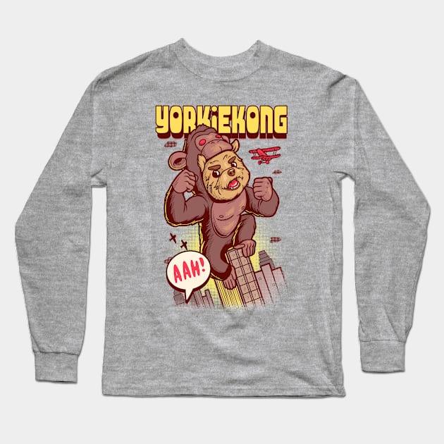 YorkieKong Long Sleeve T-Shirt by wehkid